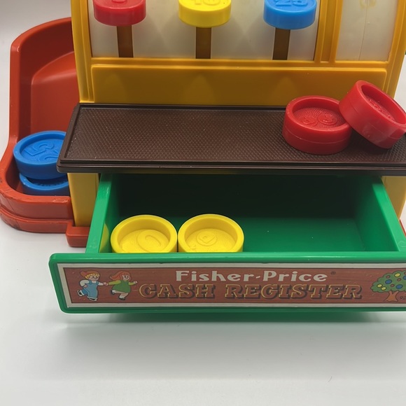 Pristine condition- 1975 Fisher Price Cash Register ORIGINAL BOX - Picture 5 of 11